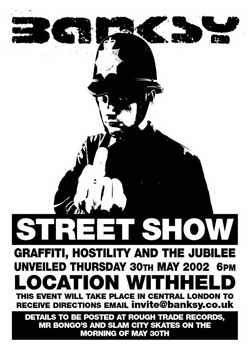 Banksy Street Show - flyer