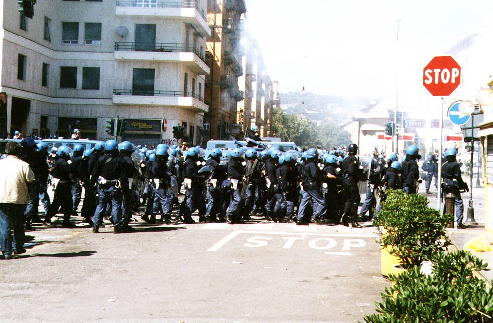 School A. Diaz raid, Genoa, July 2001